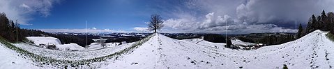 P001989: Panoramafoto Zwischenhoch nach Schneefall