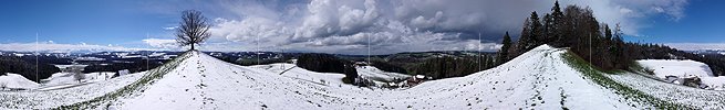 P001990: Panoramaaufnahme Zwischenhoch nach Schneefall