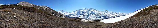 P002091: Panoramafoto Frühlingstag in den Bergen