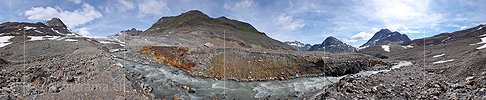 P002325: Panoramabild Gletscherbach