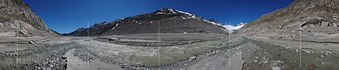 P002335: Panoramafoto Schwemmebene und Gletschervorfeld