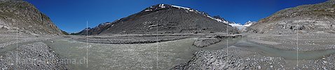 P002336: Panoramaaufnahme Schwemmebene und Gletschervorfeld