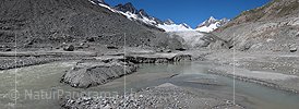 P002338: Panoramabild Gletschersee und Gletscherzunge