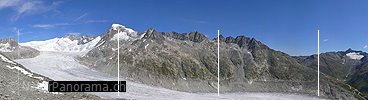 P002470a: Panoramabild Galenstock und Rhonegletscher