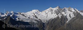 P002499d: Panorama Allalinhorn, Alphubel und Mischabel (Schweizer Alpen)