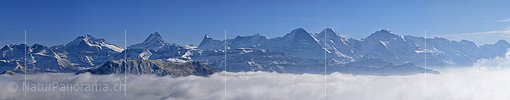 P002764: Panoramabild Nebelmeer vor Alpenpanorama