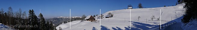 P002853: Panoramabild Bauernhof im Winter