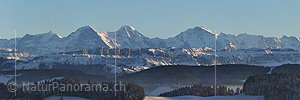 P002965a: Panoramafoto Eiger, Mönch und Jungfrau