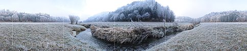 P003003: Panoramabild Renaturierter Bachlauf