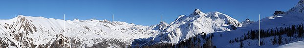 P003067: Panoramabild Winterliche Berglandschaft