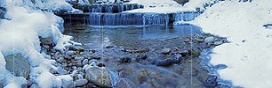 P003078: Panorama Bach im Winter