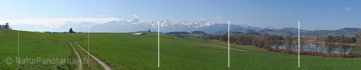P003332: Panoramabild Gerzensee und Stockhornkette
