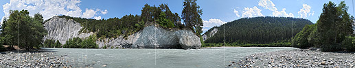 P003713a: Panoramafoto Rheinschlucht