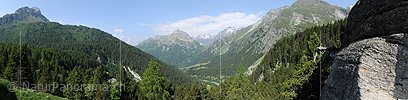 P003811: Panoramabild Malojapass und Bergell