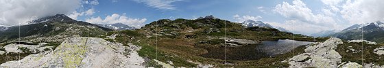 P003834: Panorama Urlandschaft auf dem San Bernardinopass, Misox