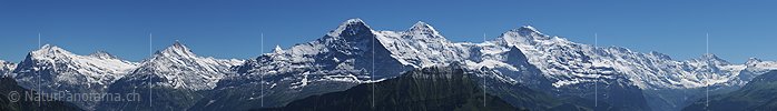 P003892e: Grosspanorama Eiger, Mönch und Jungfrau und Co. von der Schynige Platte