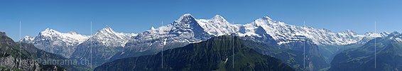P003897d: Hochauflösendes Panoramabild Berner Alpen von Schynige Platte