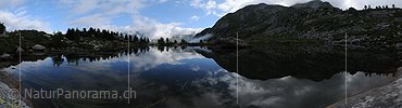 P003978: Panoramaaufnahme Spiegelung Wolkenhimmel