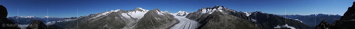 P004028: Panoramabild Berner Alpen vom Eggishorn