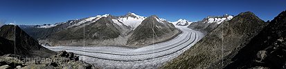 P004030c: Grosspanorama Grosser Aletschgletscher vom Eggishorn