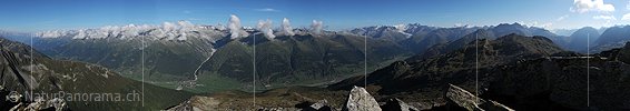 P004053: Grosspanoramabild Brudelhorn und Obergoms