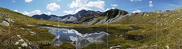 P004069: Panorama Spiegelung mit Wolkenhimmel