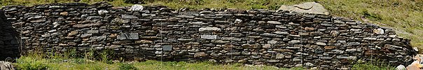 P004094: Grosspanoramabild Steinmauer, Trockenmauer