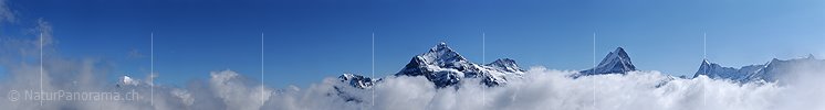 P004144: Panorama Wolkenstimmung vor Wetterhorn, Schreckhorn und Finsteraarhorn