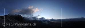 P004186: Panoramabild Morgenstimmung, Wolkenstimmung über dem Ofenhorn