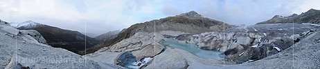 P004301: Grosspanoramabild Rhonegletscher im Herbst