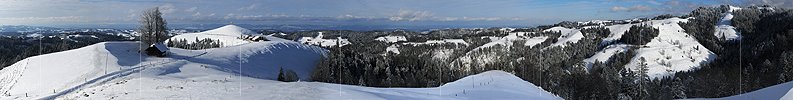 P004393: Grosspanorama Emmentaler Winterlandschaft
