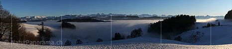 P004462: Panoramabild Winterlandschaft mit Nebelmeer