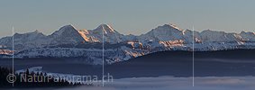 P004467a: Panoramafoto Eiger, Mönch und Jungfrau