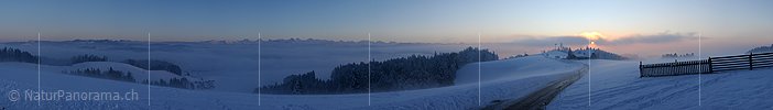 P004504: Panoramafoto Winterliche Abendstimmung