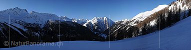 P004614: Grosspanoramabild Wintermorgen im Binntal