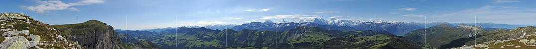 P005152: Panoramabild Alpenpanorama vom Hohgant (Steinigi Matte)