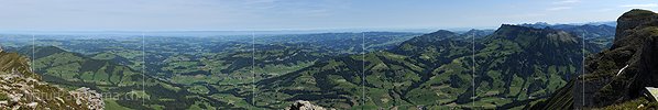 P005154: Panoramabild Blick über das Emmental