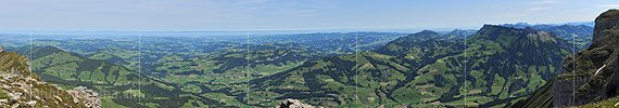 P005154a: Panoramafoto Blick über das Emmental