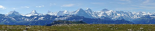P005157a: Panoramabild Berner Alpenkette