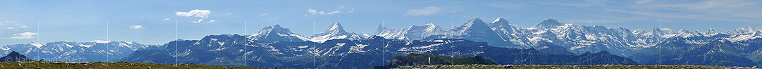 P005159c: Langes Panorama der Berner Alpen