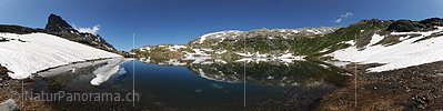 P005375: Panoramabild Spiegelung und Eisscholle im Geisspfadsee