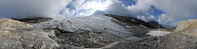 P005543: Panorama picture Clouds over the Chaltwater Glacier (Date: 9.2009)