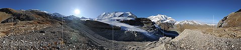 P005705: 360° Panoramafoto Bishorn und Brunegggletscher (Stand 10.2009)