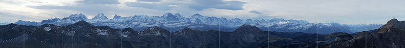P005809: Panoramabild Berner Alpen und Brienzergrat
