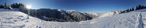 P005925: Hochauflösendes Panoramabild Schneelandschaft