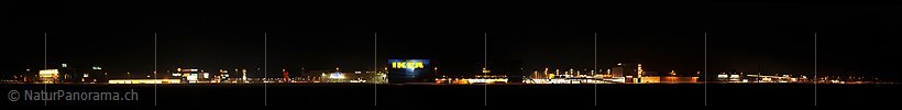 P005944: Panoramabild Nachtaufnahme Shoppingmeile