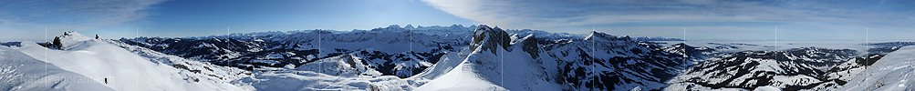 P006031: Gigapixel-Panoramabild Voralpen und Alpen