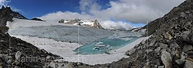 P006367: Grosspanorama Chüebodengletscher und Gerenpass (Stand 7.2010)