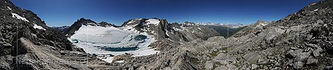 P006380: 360° Gigapixel-Panoramabild Gletschersee (Stand 7.2010)