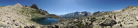 P006430: Panoramabild Bergsee und Bergseeschijen